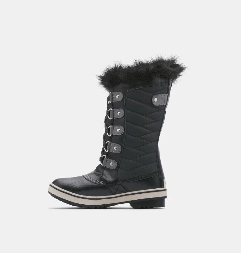 Sorel Tofino II 1690541-010 Kids Black Faux Fur Waterproof Winter Boot ZPO3001 Waterproof Non Slip Shoes Near Me
