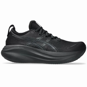 Asics Carbon Plate Shoe Men's Asics Gel-Nimbus 27, Black/Graphite Grey, 12.5 D Medium
