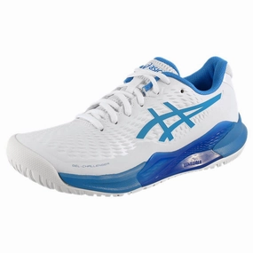 Asics Women's Gel-Challenger 14 - White/Blue Coast Best Arch Support Tennis Shoes