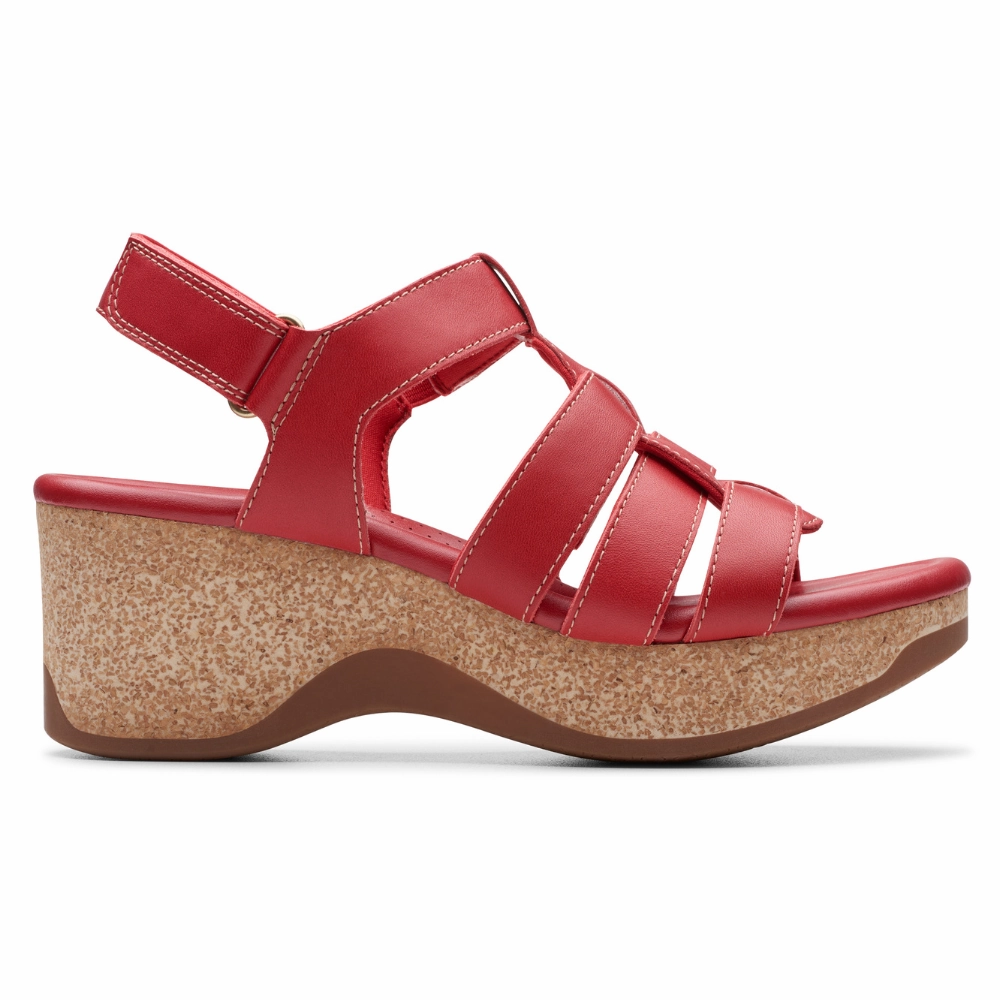 Clarks Chelseah Peak Red Leather Sandal (Women's) Chaco Sandals Sale