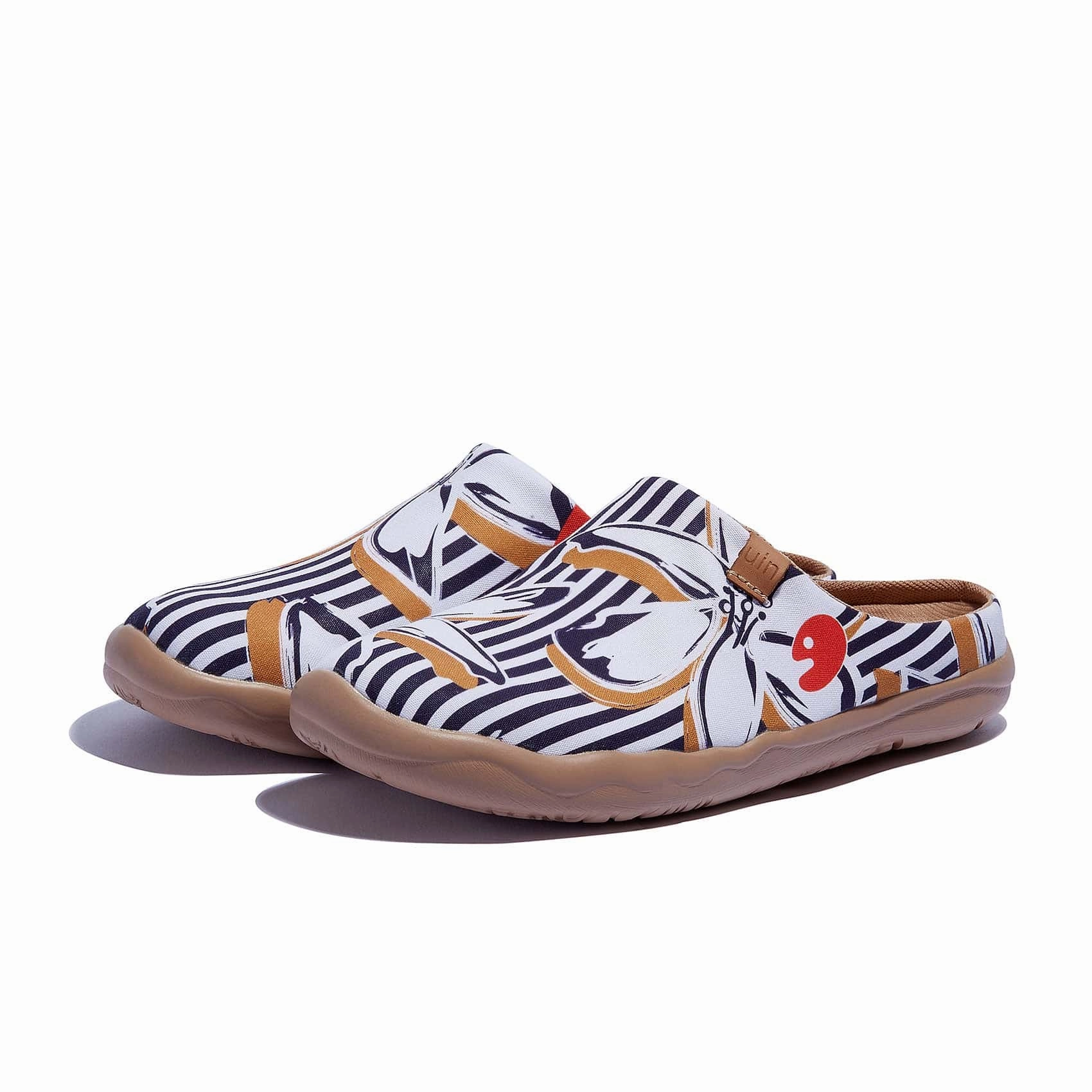 Striped Flowers Malaga Women Jungle Moc Waterproof Slip On