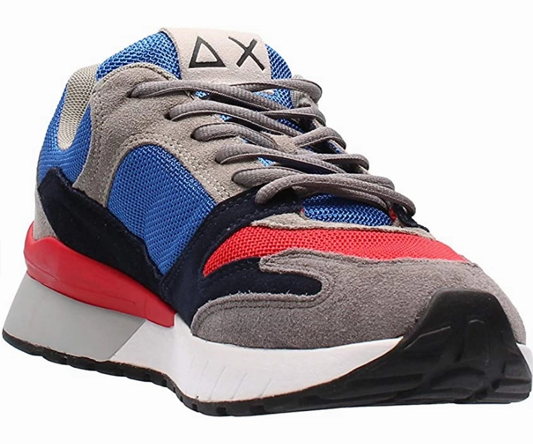 Self Lacing Sneakers Sun 68 sneakers da uomo Yaky Suede Mesh 3 Color Z29116 5810 royal rosso