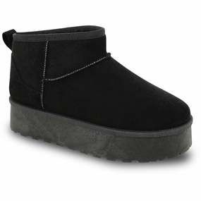 KOZI Women Boot Maggie-2 Ankle Snow Boot Black Boys Snow Boots Size 3