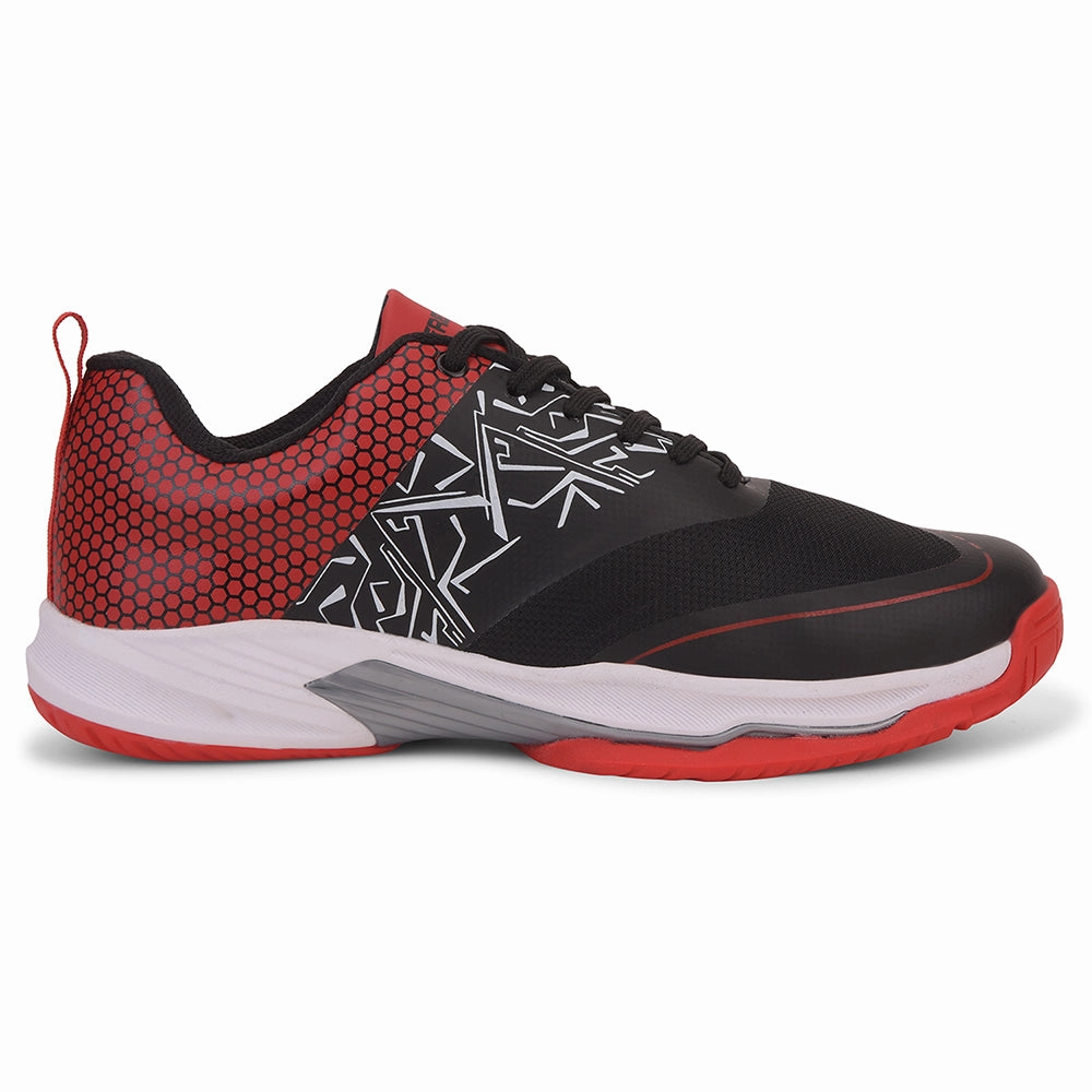 FREEDOM Black Sports Non-Marking Paddle/Pickleball & Badminton Shoes For Men UNESKO By Liberty Training Shoes Vs Badminton Shoes