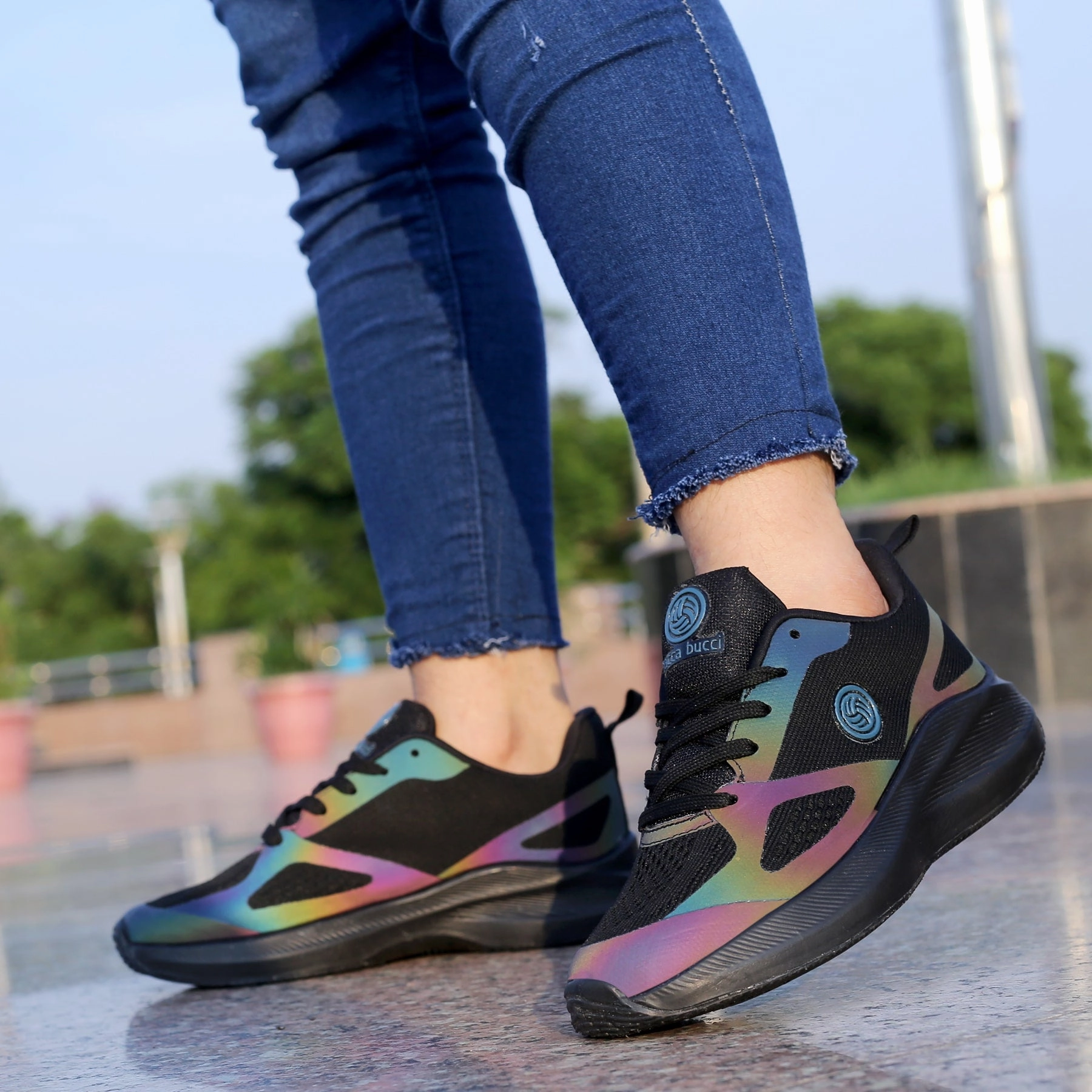 Bacca Bucci RAINBOW Women All-Day wear Joggers Running Walking Gym Training Shoes Walk Hero