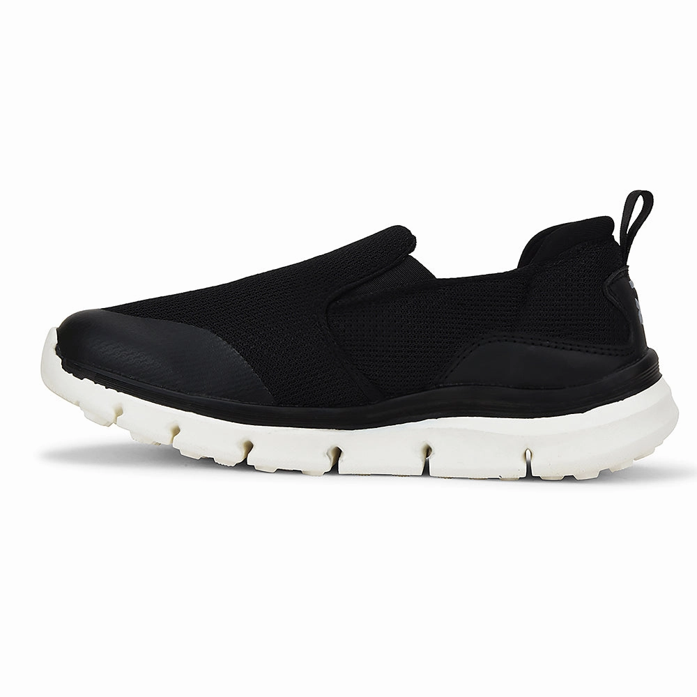 Wide Toe Walking Shoes Leap7x Black Non Lacing Sports Walking Shoes For Women BRISBEN10E By Liberty