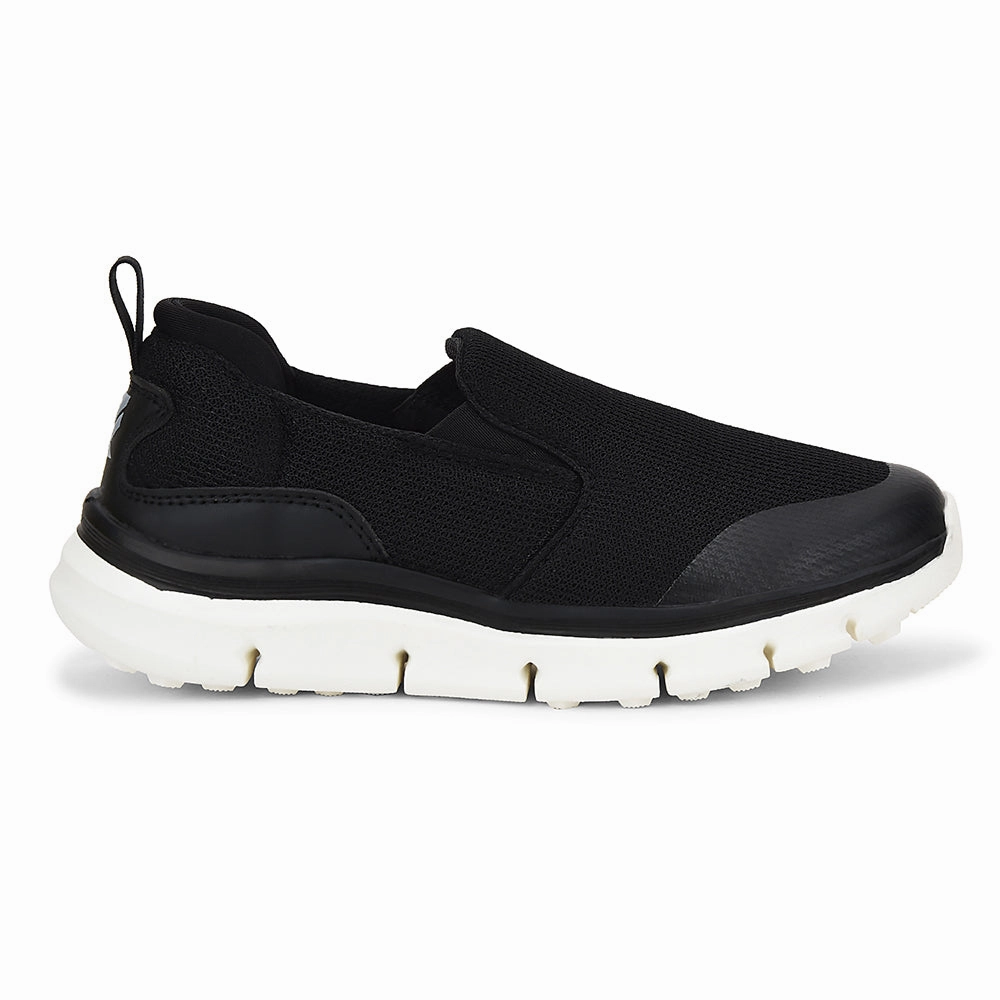 Leap7x Black Non Lacing Sports Walking Shoes For Women BRISBEN10E By Liberty For Hiking And Walking Best