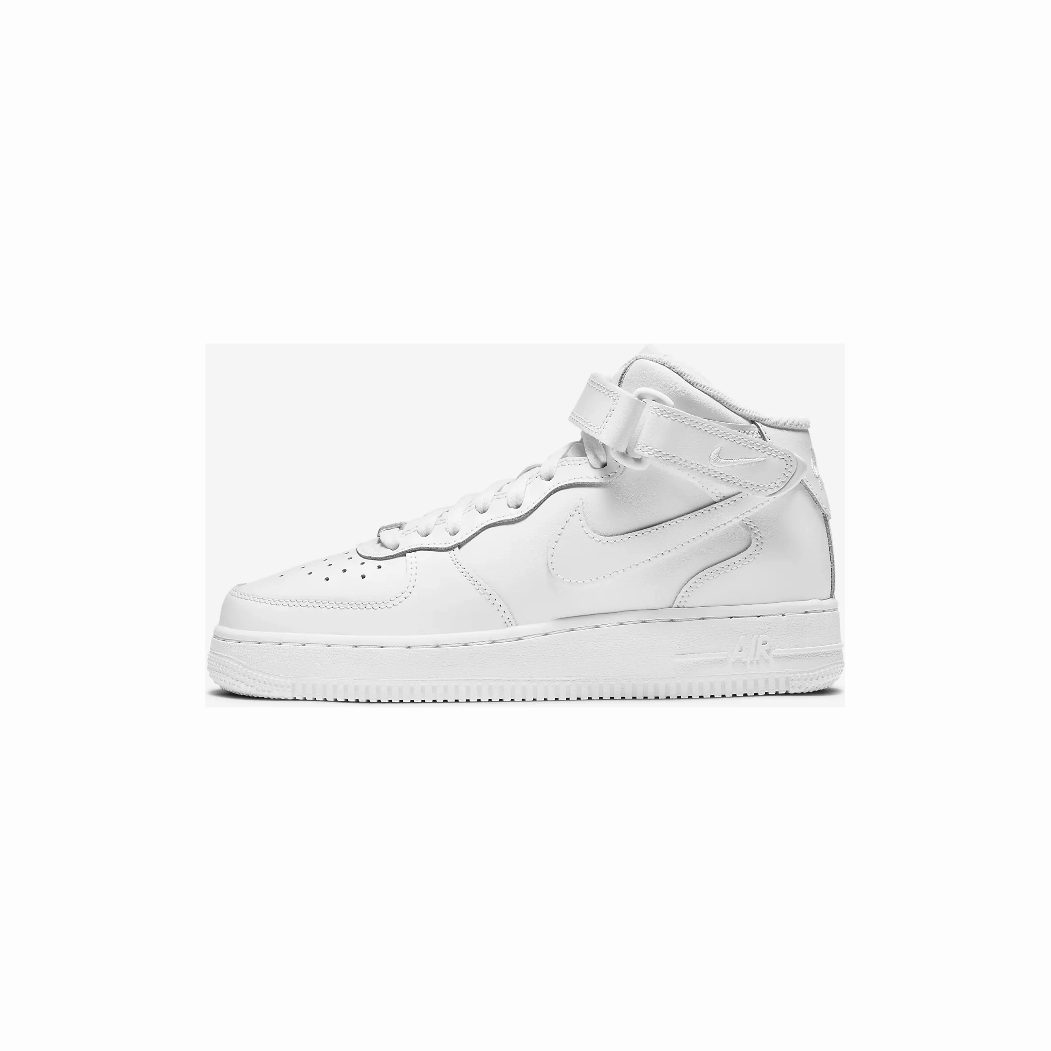 Best Basketball Shoes Under 50 Dollars Nike Kid's Air Force 1 Mid LE Shoes - All White