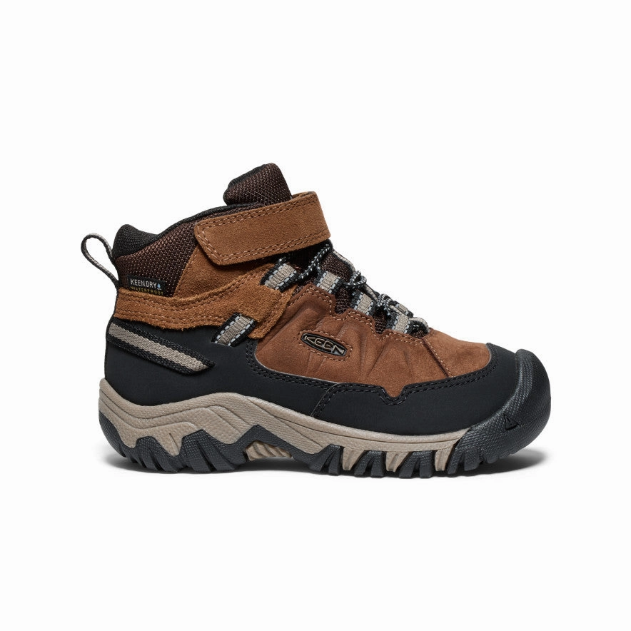 Little Kids' Targhee IV Waterproof Hiking Boot  |  Bison/Brindle Rainier Low Hiking Shoes