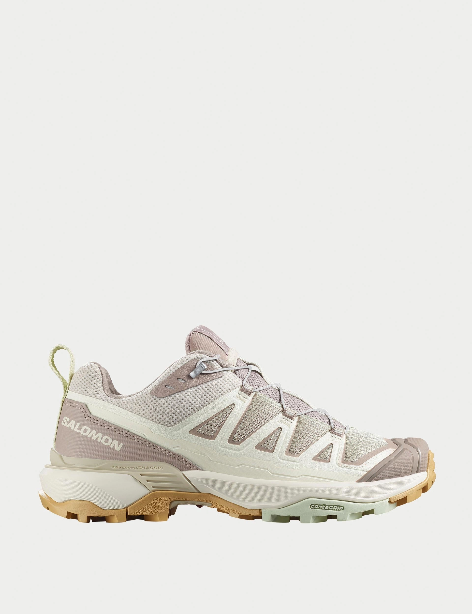 X Ultra 360 Edge - Rainy Day/Vanilla Ice/Canary Green Best Hiking Shoes For Wet Terrain