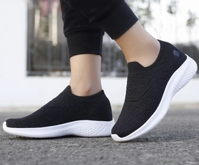 Best Walking Shoes Ankle Support Bacca Bucci Women's WALKER Slip-On Walking Breathable Mesh Sports Shoes Sneakers