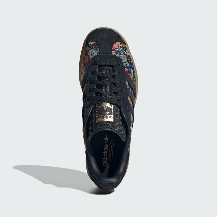 Adidas Duramo 10 Running Shoes GAZELLE BOLD X LIBERTY LONDON SHOES - Core Black / Graphic / Gold Metallic