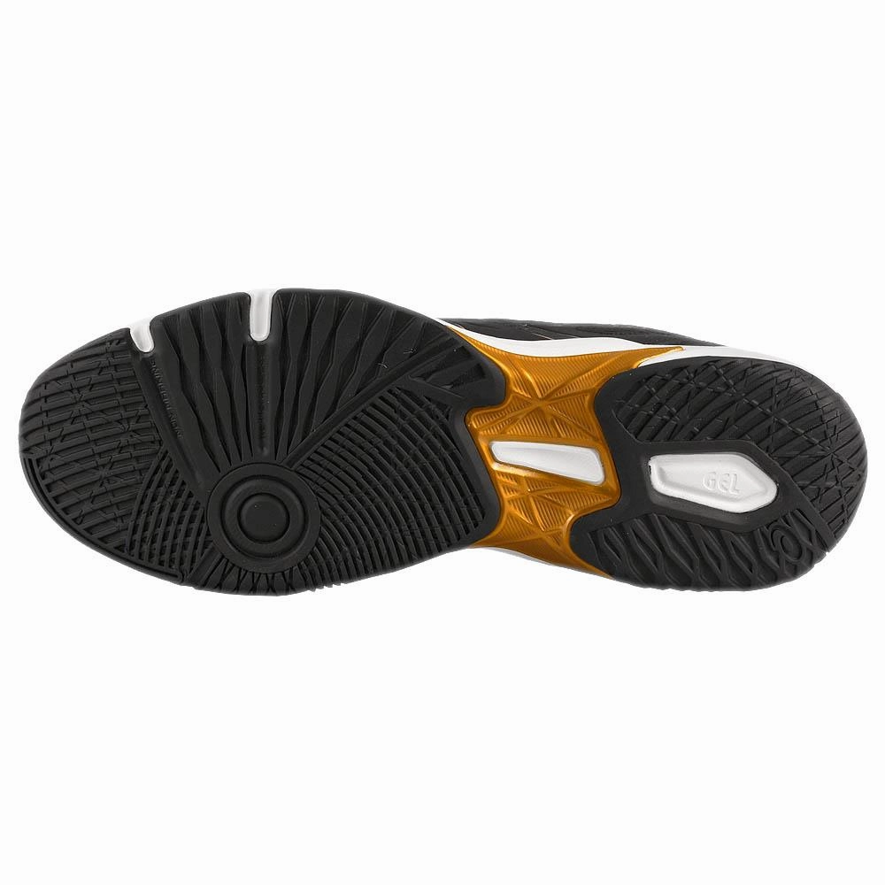 Asics Men's Gel-Rocket 11 - 2E Width - Black/Pure Gold Badminton Shoes Australia