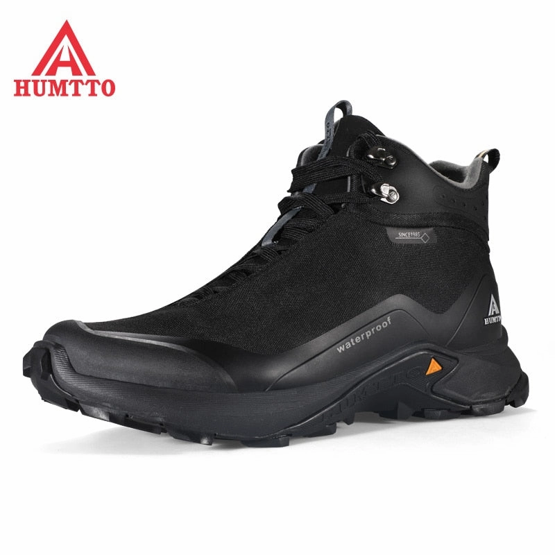 HUMTTO Hiking Shoes Professional Outdoor Climbing Camping Men Boots Mountain Trekking Sneakers Mens Tactical Hunting Sport Shoes Stylish Waterproof Hiking Shoes