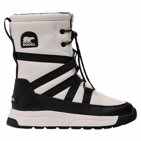Couple Snow Boots Sorel Whitney III Tall Black/Sea Salt Waterproof Boot (Women's)