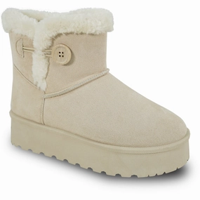 Siberian Husky Snow Boots KOZI Women Boot Maggie-1 Ankle Snow Boot Beige