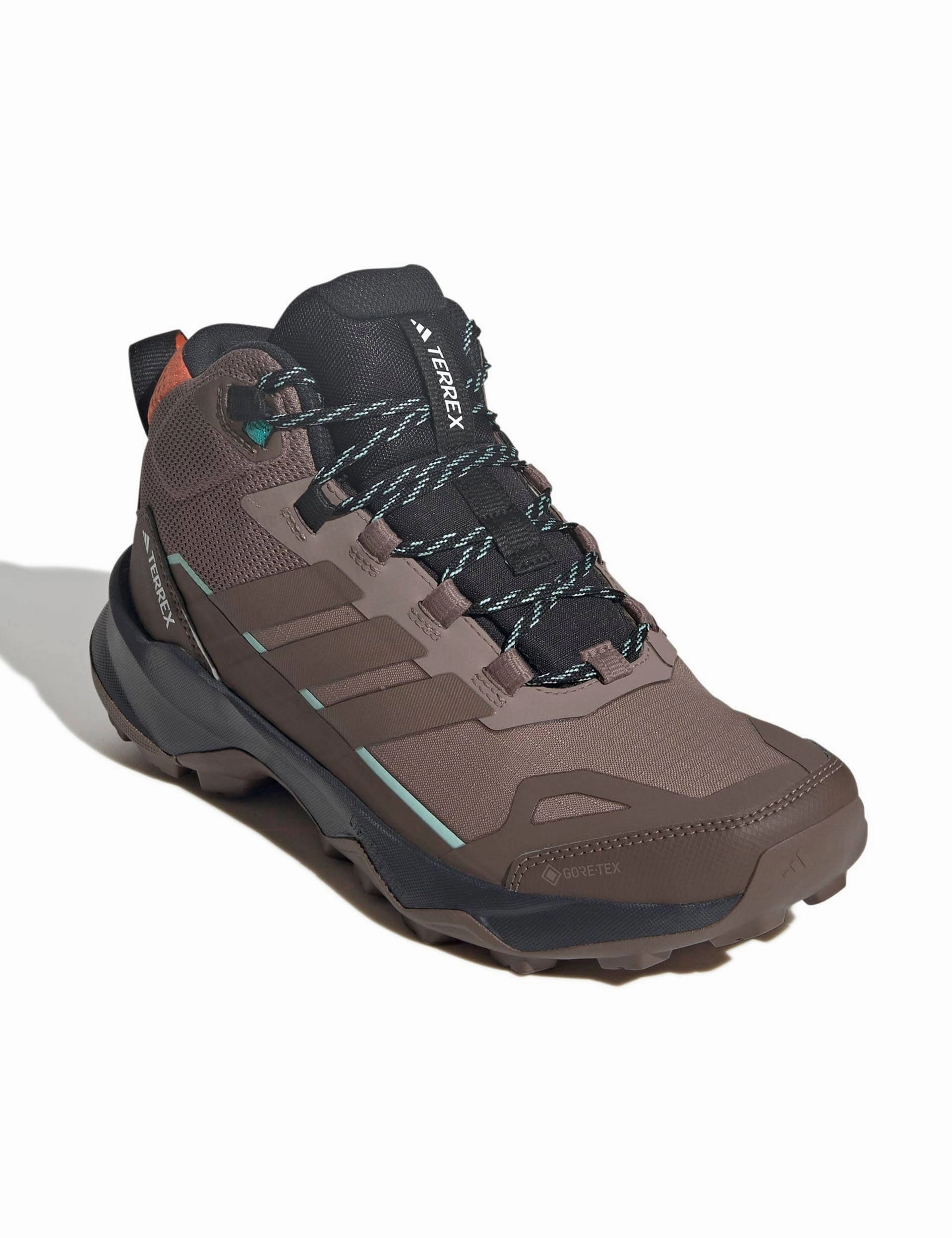 North Face Hiking Shoes Review Terrex Skychaser AX5 Mid GORE-TEX Hiking Shoes - Trace Brown/Earth Strata/Semi Impact Orange