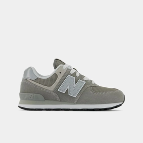 New Balance 574 PC574EVG Sneaker Kids Core Gray White Leather Shoes FD985 New Balance Raleigh
