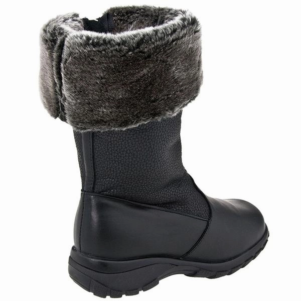 Toe Warmers Shelter Waterproof Boot Black Leather (Women's) Tall Snow Boots
