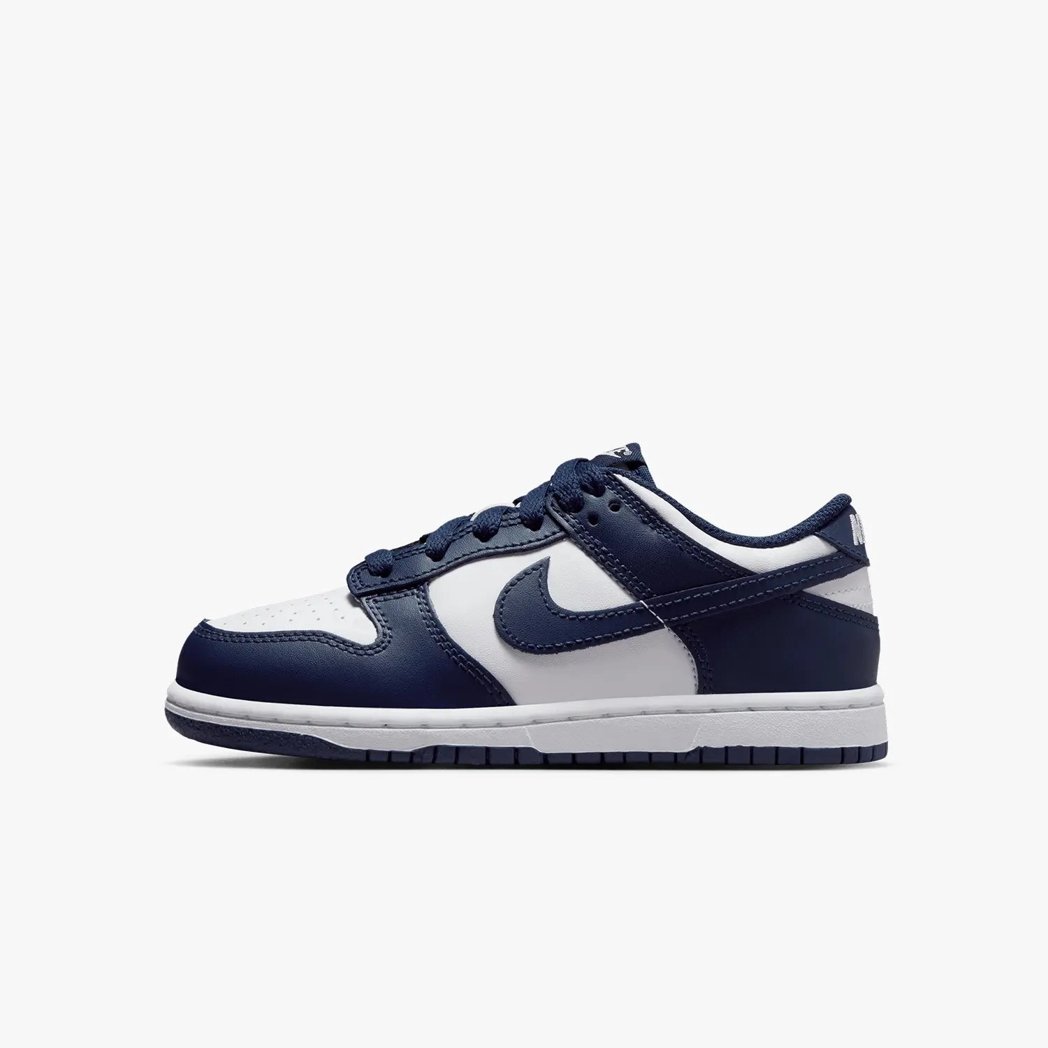 Kid's Dunk Low "Midnight Navy" Pre School Neon Basketball Shoes