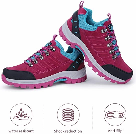 Vectiv Hiking Shoes Hiking Shoes Women Waterproof Non Slip Sneakers Low Top for Outdoor Trekking Walking