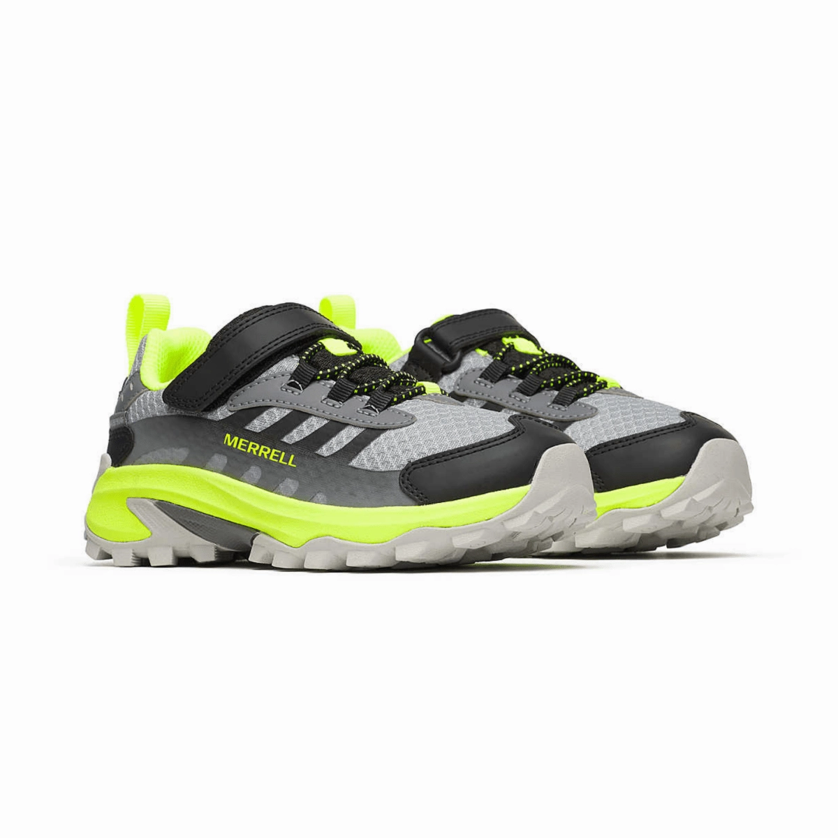 Merrell Kid's Moab Speed 2 Low A/C Grey/Black/Citron Hiking Shoes Quotes