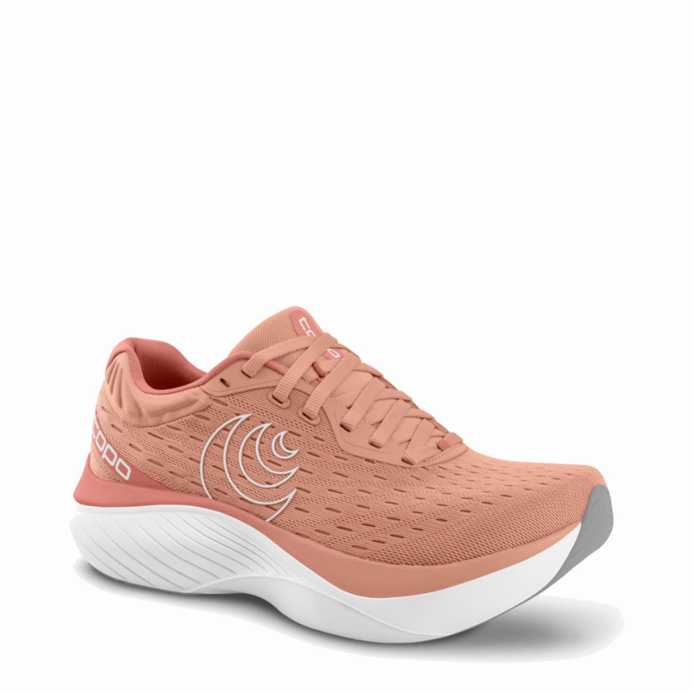 Topo Women's Atmos Sneaker in Dusty Rose/White Training Shoes With Non Marking Soles