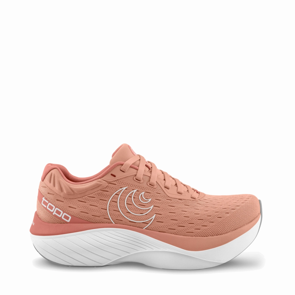Topo Women's Atmos Sneaker in Dusty Rose/White Best Low Drop Training Shoes