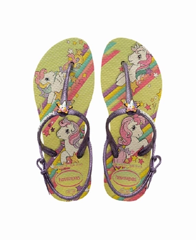 HAVAIANAS KIDS FREEDOM SL MY LITTLE PONY - LEMON YELLOW Sandals Resorts Usa