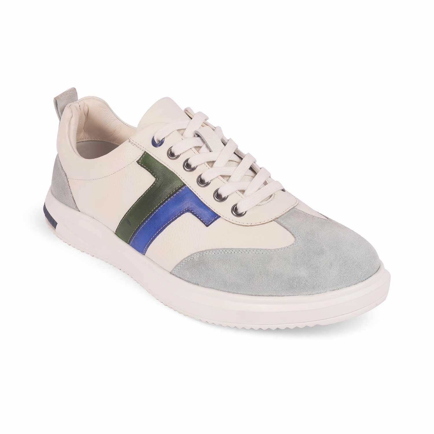 Smelly Sneakers Cure Tresmode Vorsa White Men's Suede Leather Sneakers