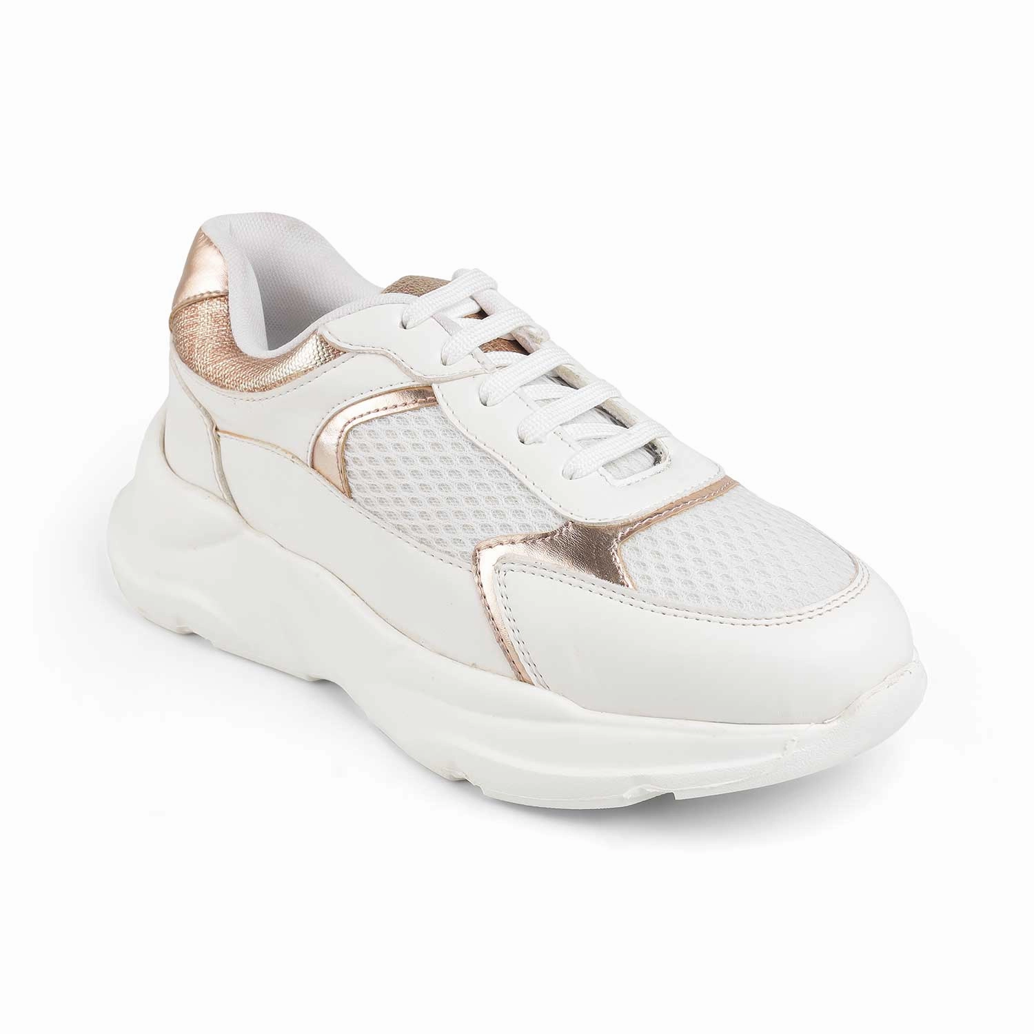 Alabama Sneakers Tresmode White Champagne Women's Sneakers