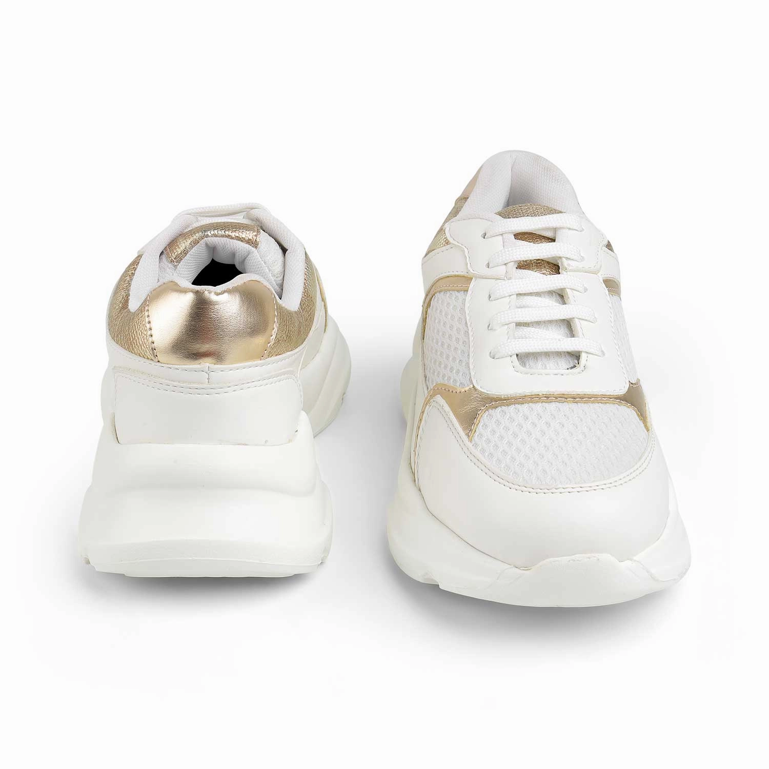 Crib Sneakers Tresmode White Gold Women's Sneakers