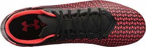 Under Armour Project Rock Training Shoes Ua Cf Force 3.0 Fg Black/White/Neon Coral Athletic Shoe