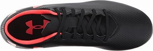 Ua Force 3.0 Fg Black/Neon Coral Athletic Shoe Carbon Plate Shoes For Training