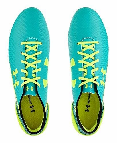 Ua SpeedformTm Fg Emerald Lake/Black/HighVis Yellow 9 D Medium On Shoes For Gym Training
