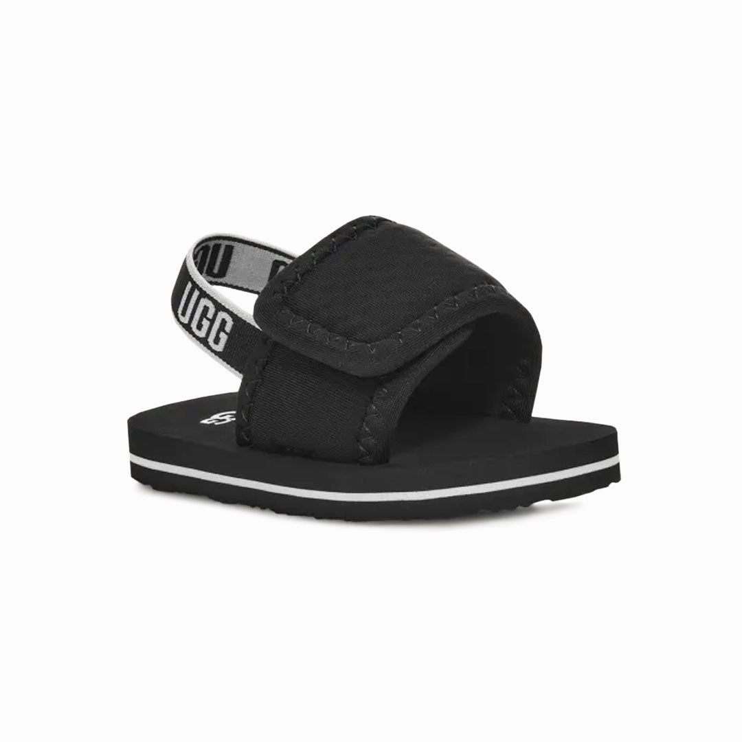 UGG - Kids' (Infant) Lennon Slingback Sandals (1152817I-BLK) Designer Sandals With Heels