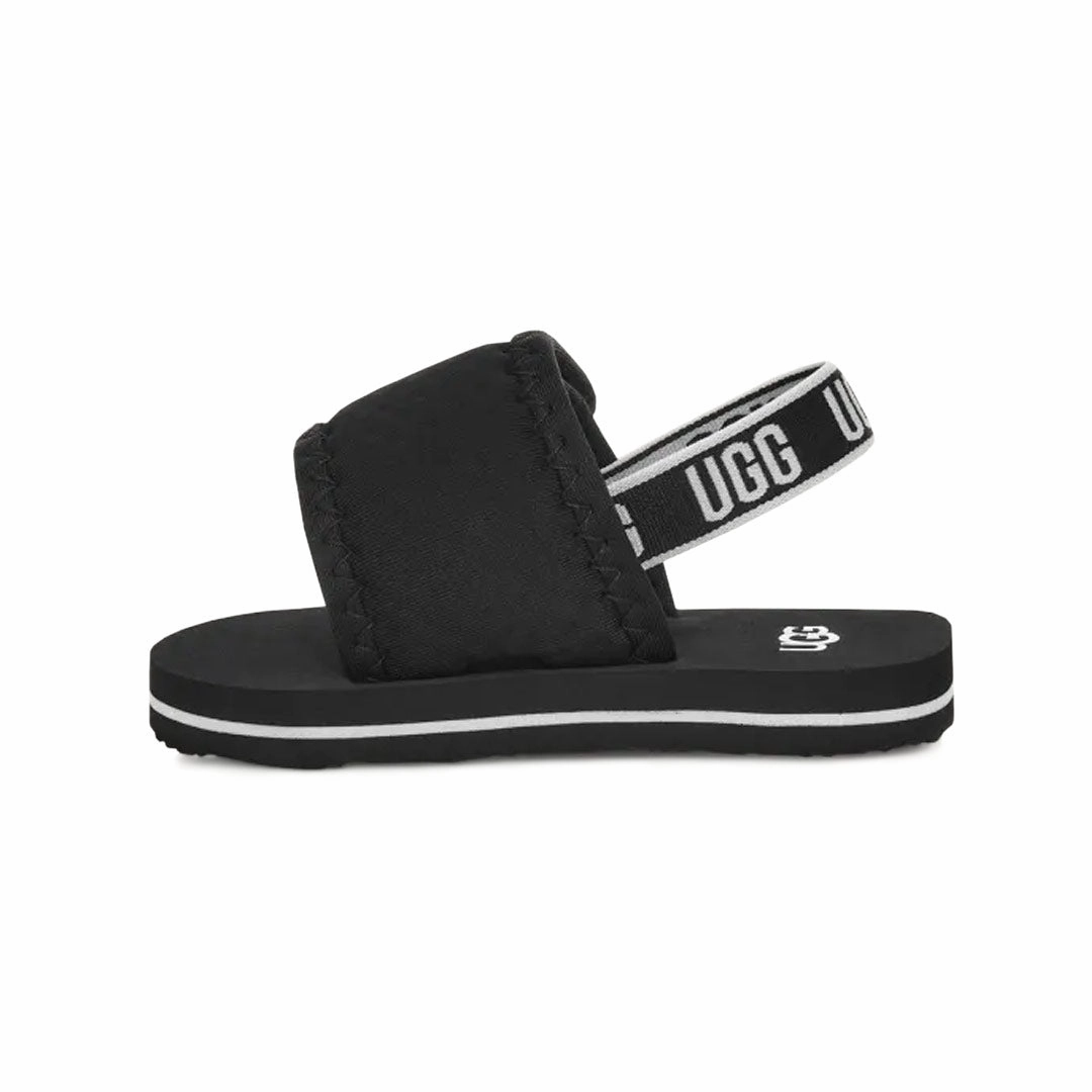 UGG - Kids' (Infant) Lennon Slingback Sandals (1152817I-BLK) Plantar Fascia Sandals