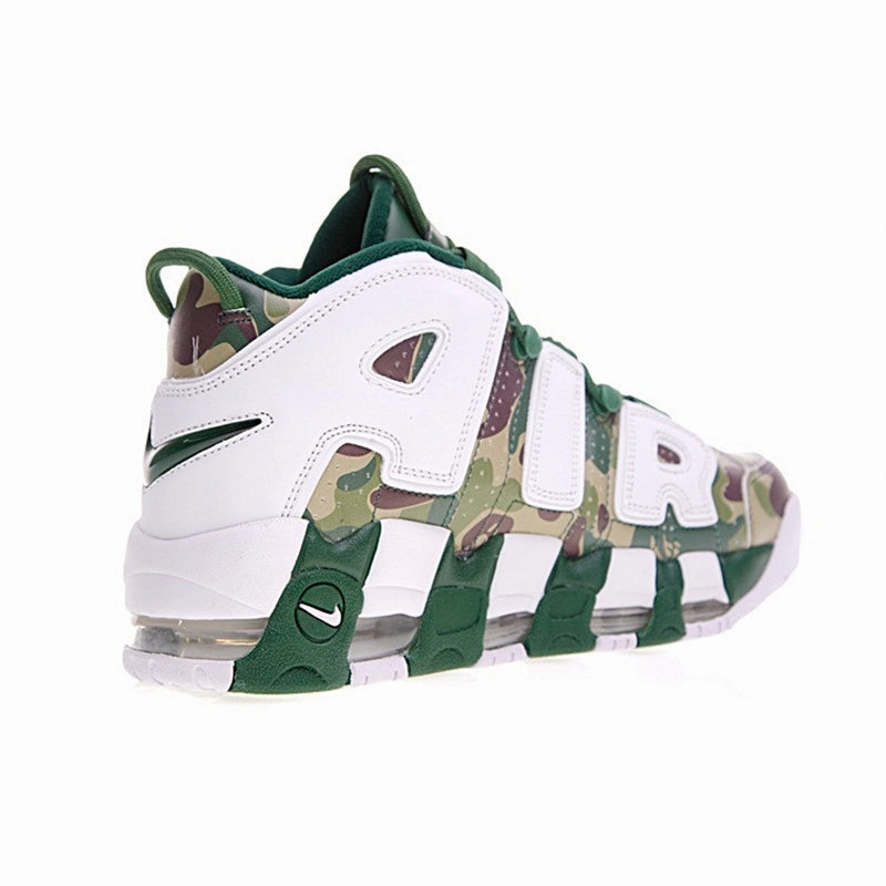 Basketball Player With Size 22 Shoes Nike Air More Uptempo Hoop Pack Breathable Shoes