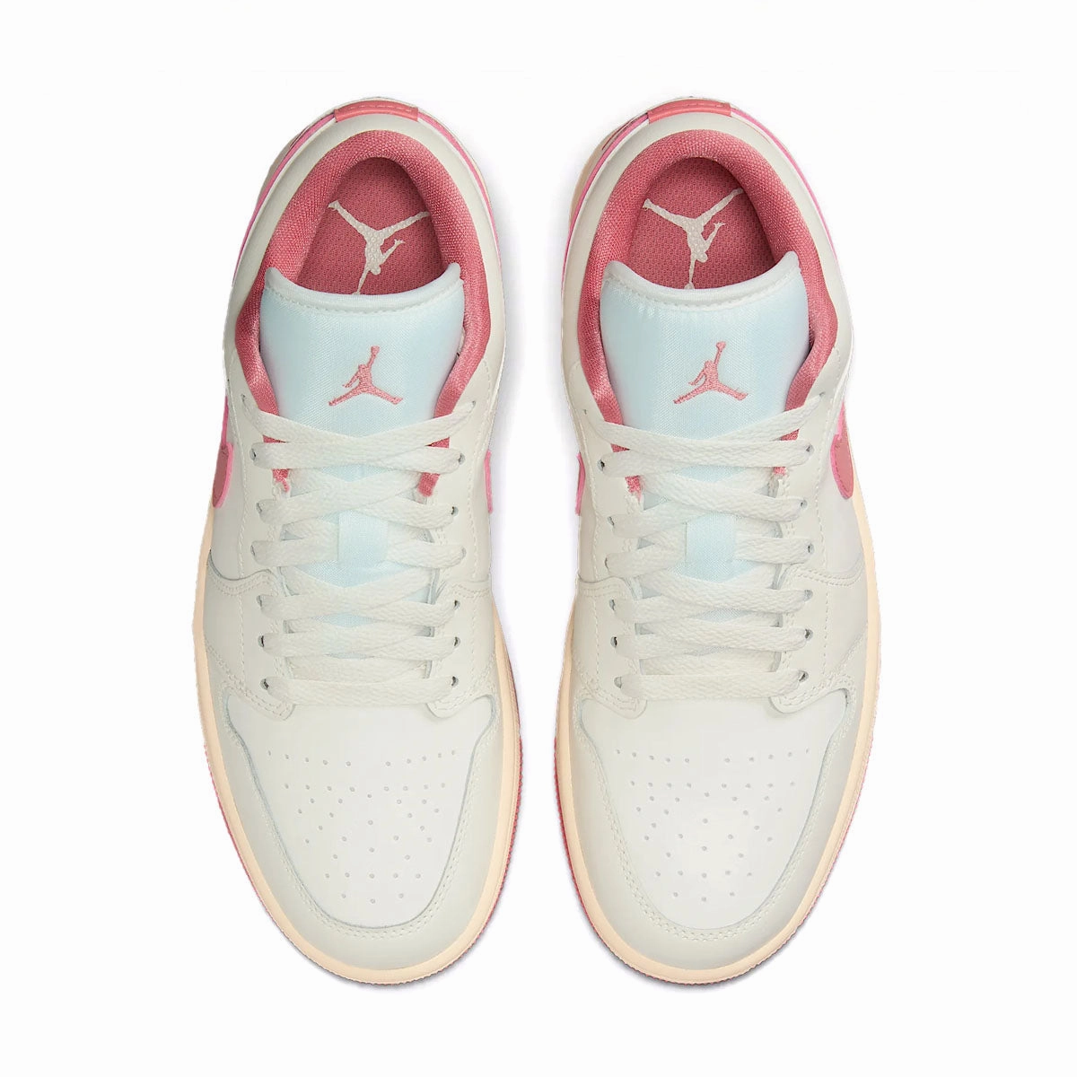Wmns Air Jordan 1 Low 'Sail Guava Ice' Baby Blue Basketball Shoes