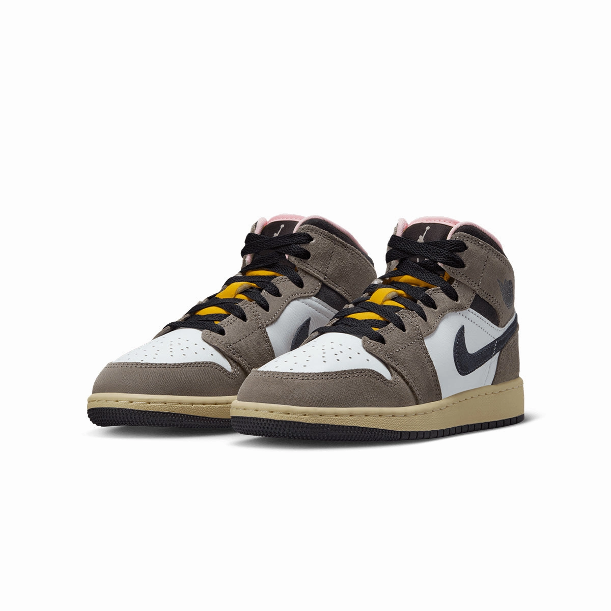 Supernova Basketball Shoes Kids Air Jordan 1 Mid SE 'Cave Stone'