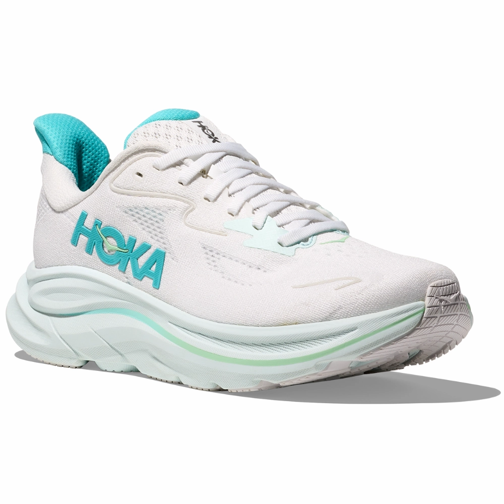 Hoka Clifton 10 White/Cielo Blue Running Shoe (Women's) Hurt My Feet