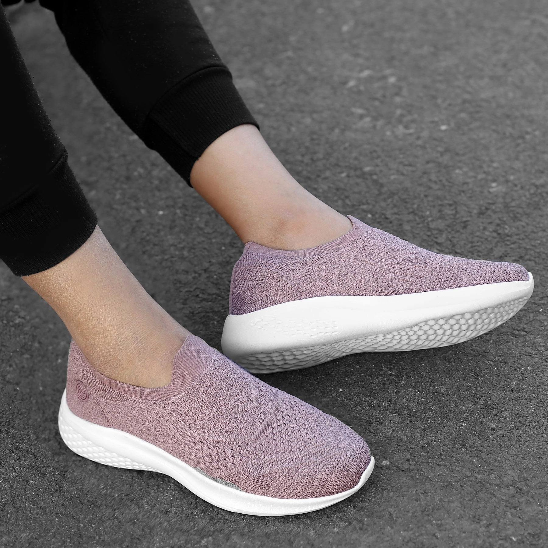 Bacca Bucci Women's WALKER Slip-On Walking Breathable Mesh Sports Shoes Sneakers Best Shoes For Walking And Running