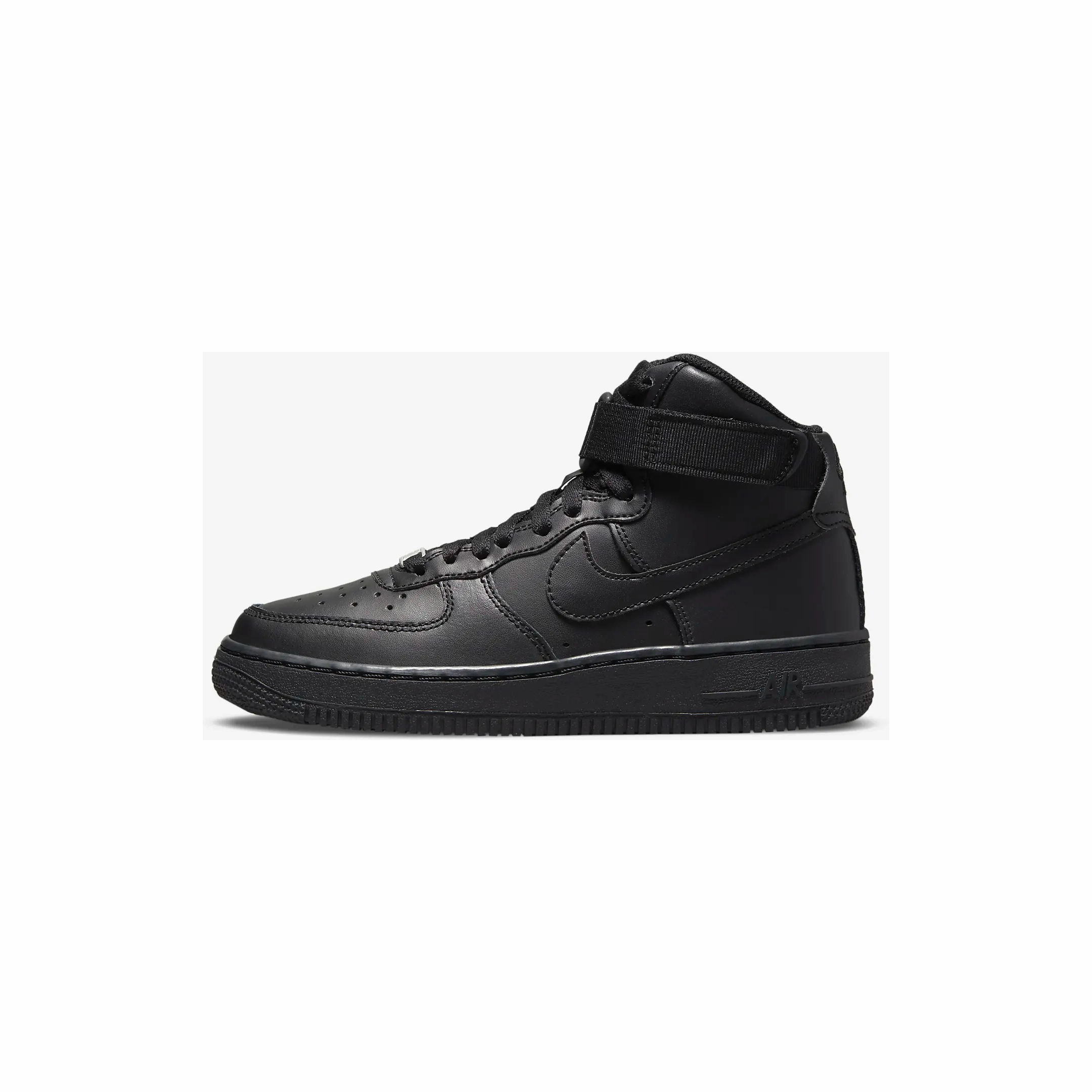 Flyknit Nike Running Shoes Nike Kid's Air Force 1 High LE Shoes - All Black