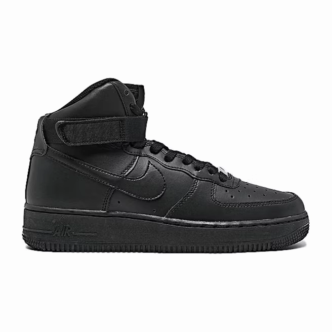 Nike Kid's Air Force 1 High LE Shoes - All Black Space Jam Shoes Nike