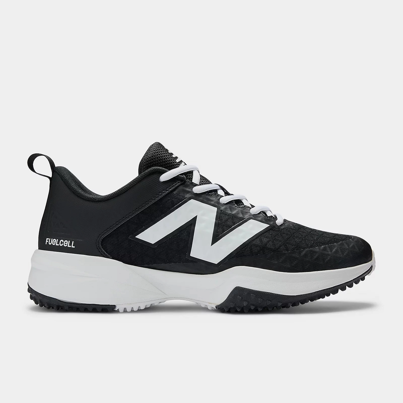 New Balance Fresh Foam Mens New Balance Men's Fuelcell 4040 v8 Turf Baseball Shoes - Black/White - T4040BK8