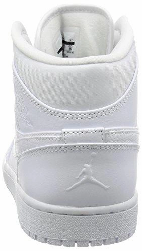 Jaylen Brown Basketball Shoes Jordan Air Jordan 1 Mid White/Black/White Basketball Shoe 9 Us