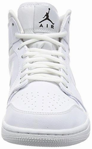 Jordan Air Jordan 1 Mid White/Black/White Basketball Shoe 9 Us Basketball Shoes America