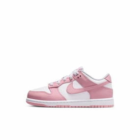 Nike "Dunk Low" PSE - White / Med Soft Pink Dwyane Wade Basketball Shoes