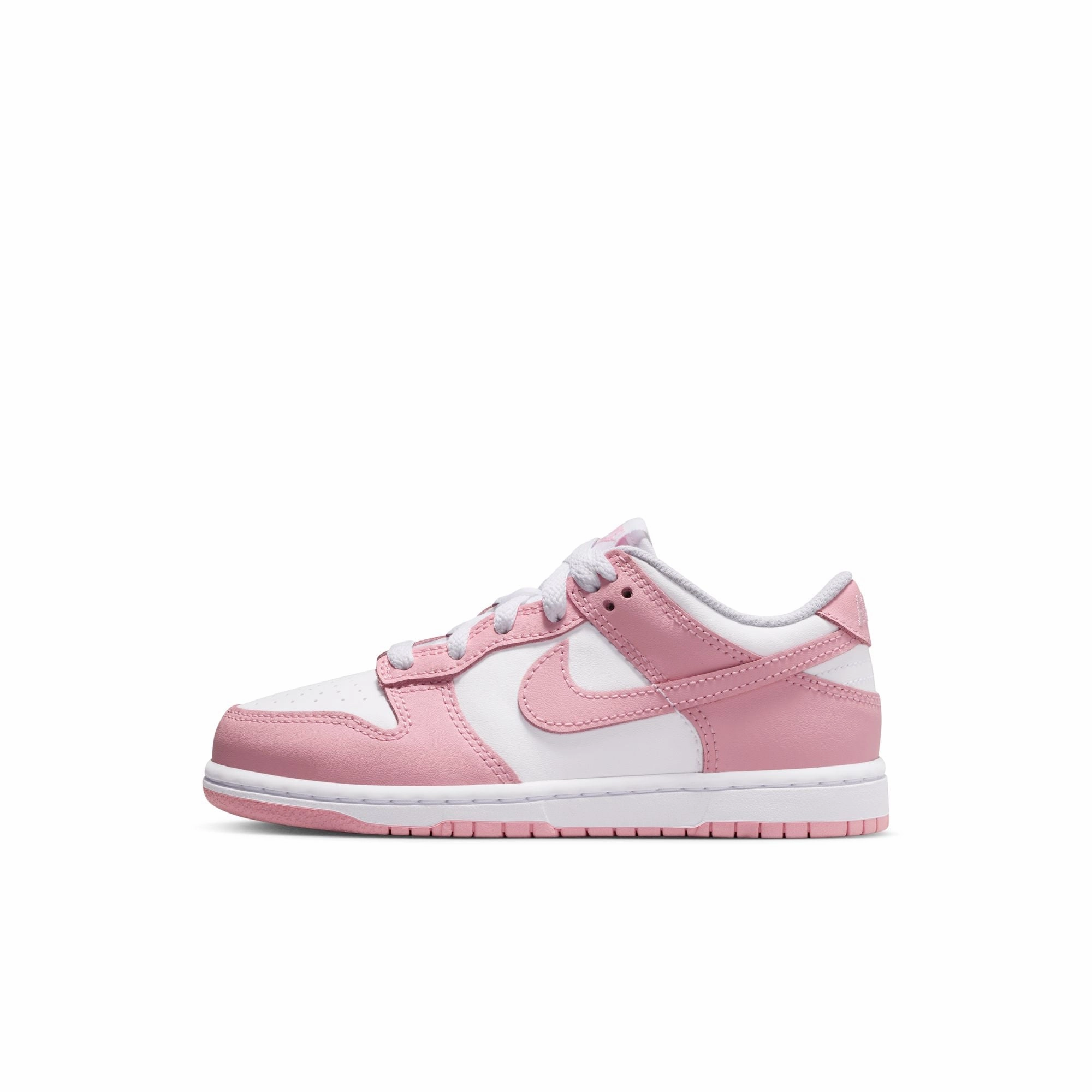 Basketball Shoes Comparison Nike "Dunk Low" PSE - White / Med Soft Pink