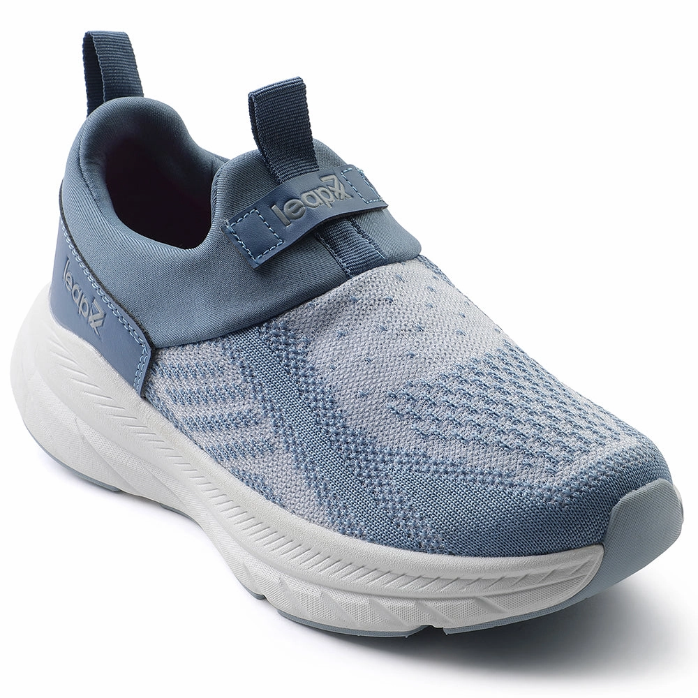 Leap7x Blue Sports Non Lacing Walking Shoes For Women BARCELONAC By Liberty Best Walking Shoes Rheumatoid Arthritis